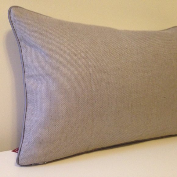 Country Chic, Lavander/Off-White, Decorative Pillow Cover, 14" x 20" - Picture 2 of 2